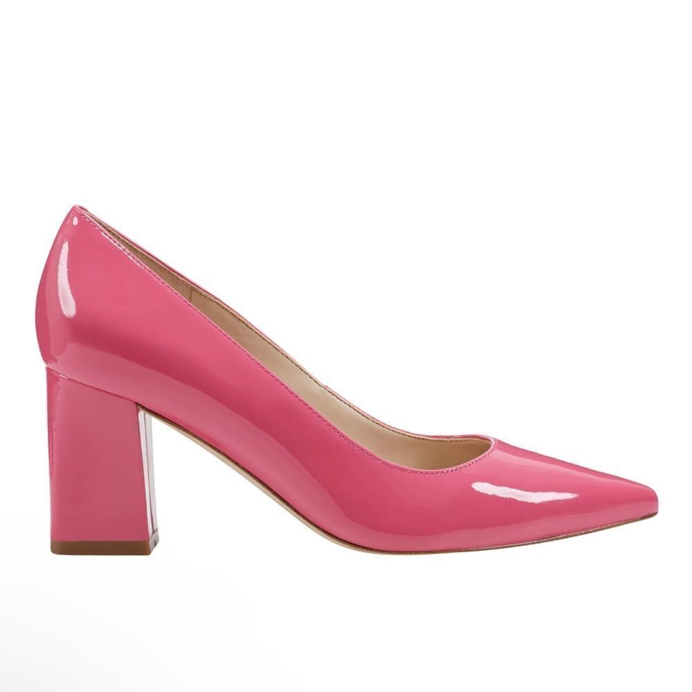 Marc Fisher Zala Block Heel Pointy Toe Pump - image 1
